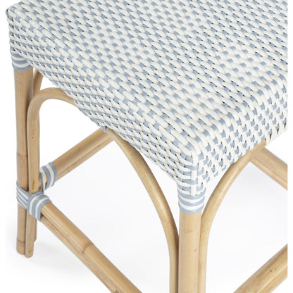 Robias Counter Stool by Butler Specialty Company. Made from rattan, polyurethane synthetic rattan in a coastal style.