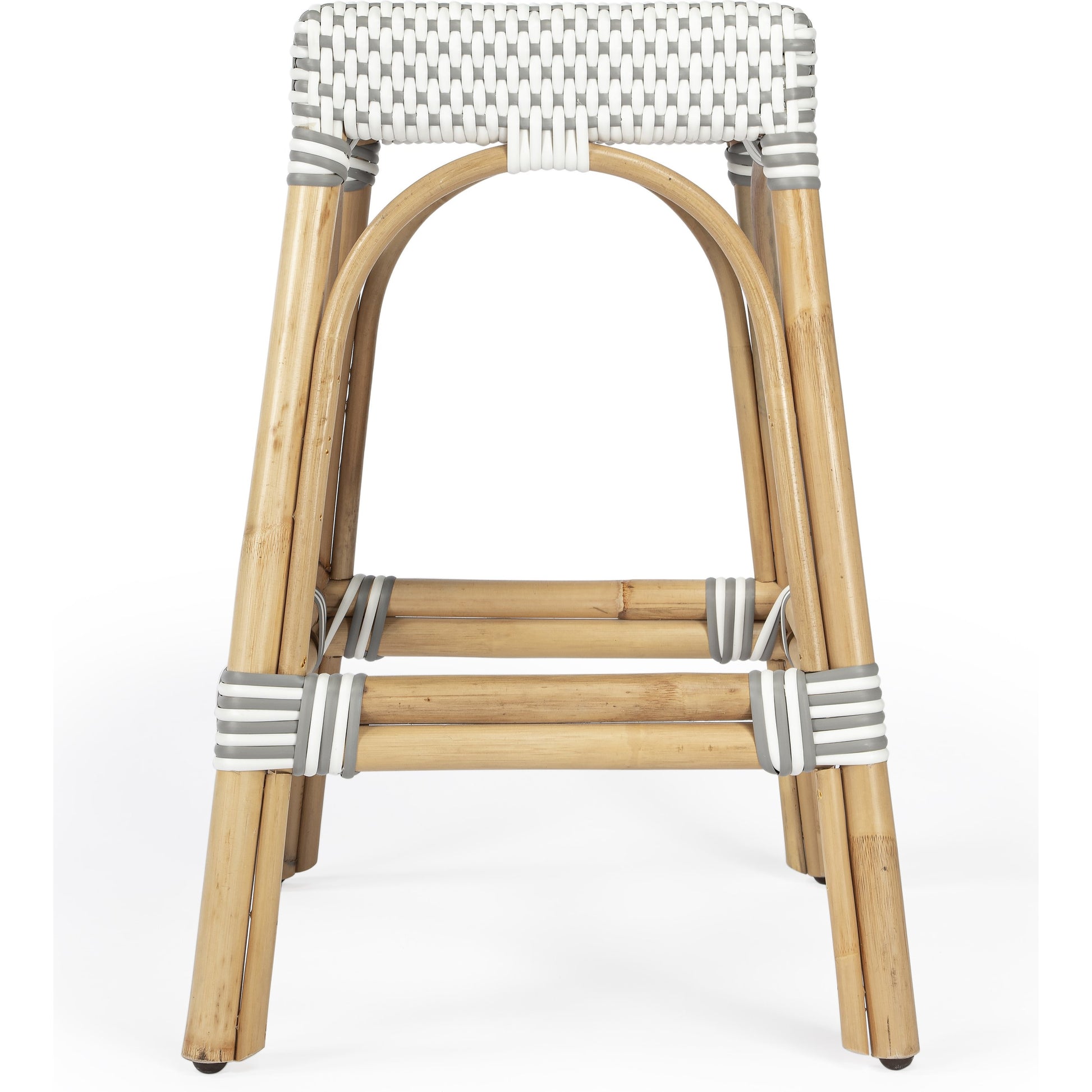 Robias Counter Stool by Butler Specialty Company. Made from rattan, polyurethane synthetic rattan in a coastal style.