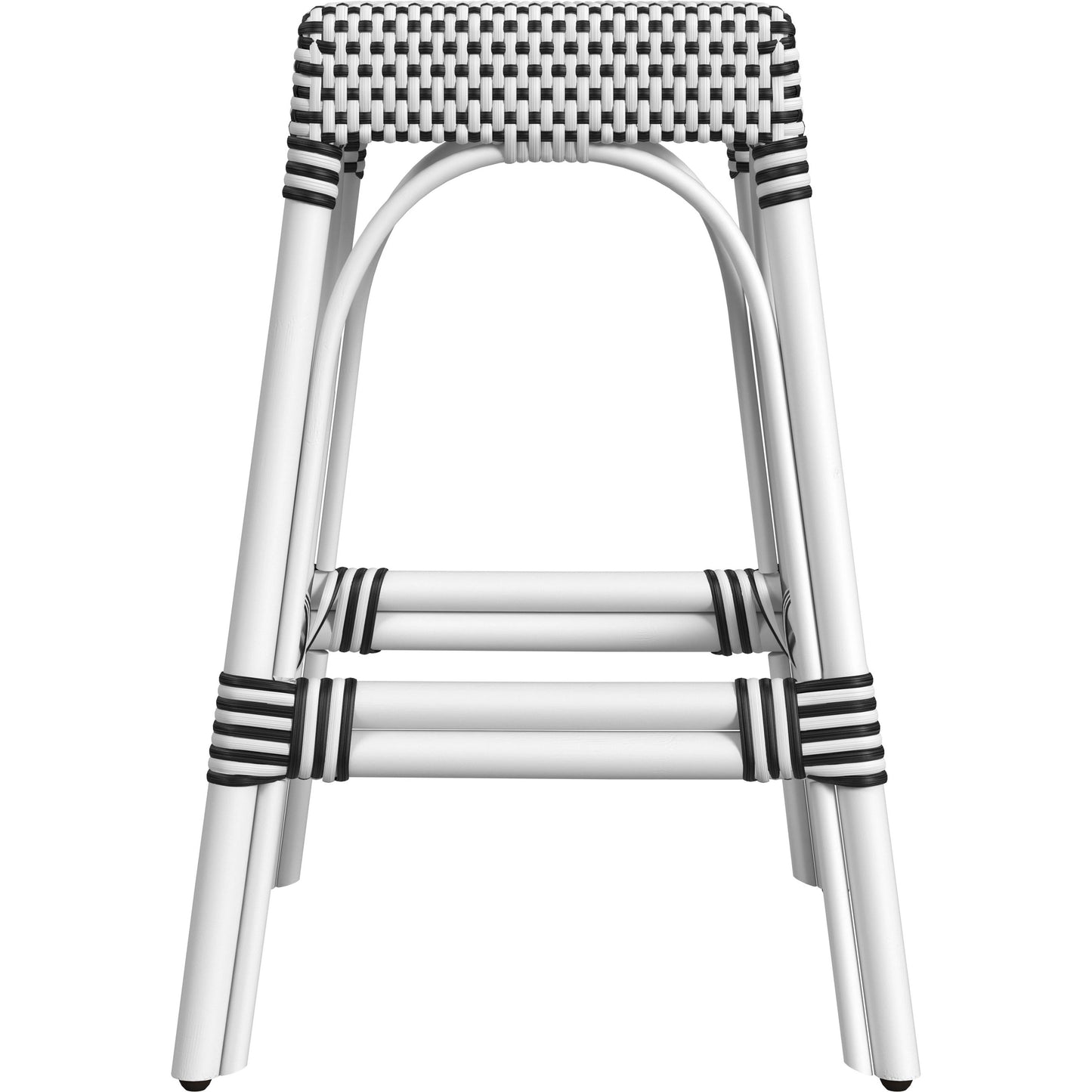 057 SI-2022012 | Additional Silo | Robias Counter Stool by Butler Specialty Company. Made from rattan, polyurethane synthetic rattan in a coastal style.