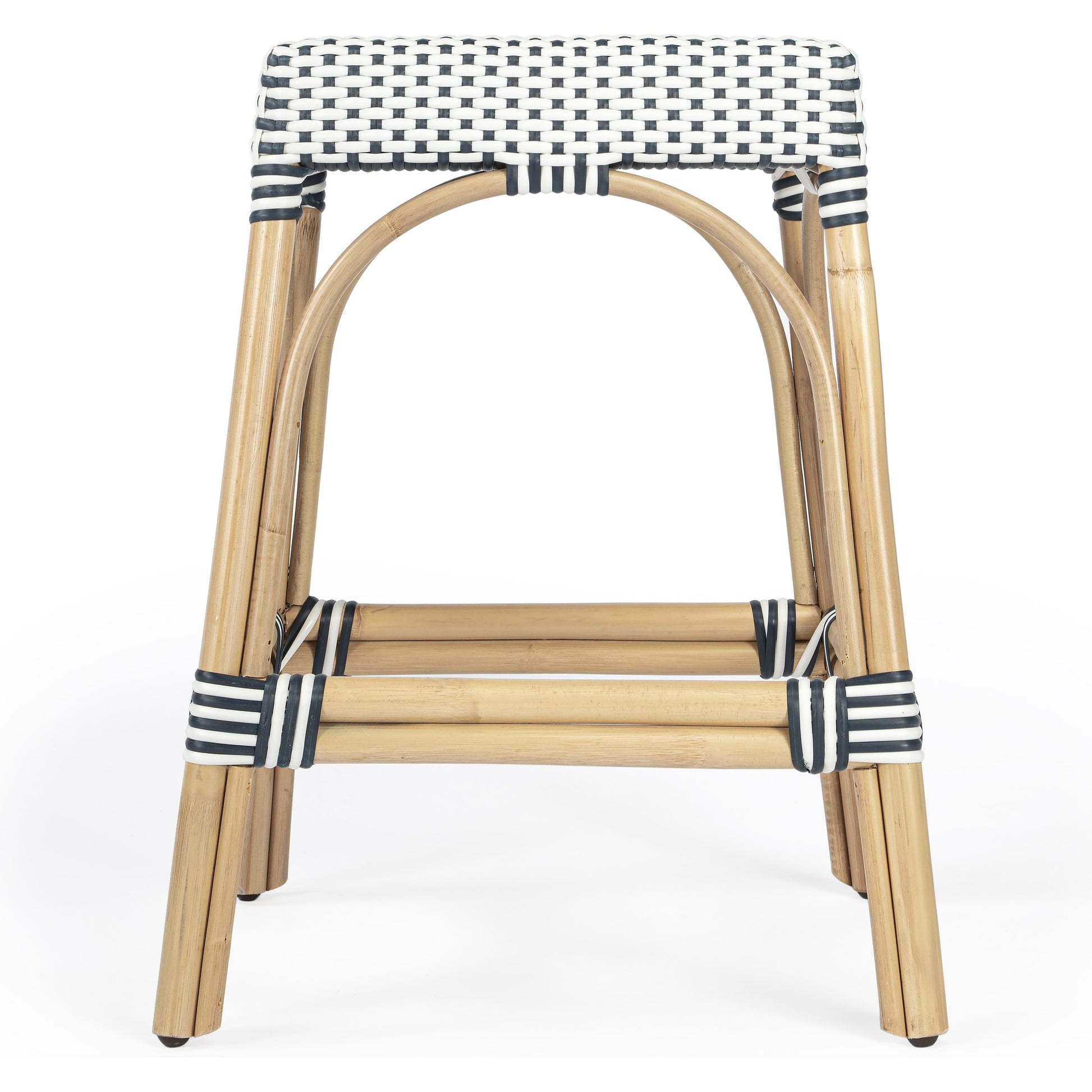 Robias Counter Stool by Butler Specialty Company. Made from rattan, polyurethane synthetic rattan in a coastal style.