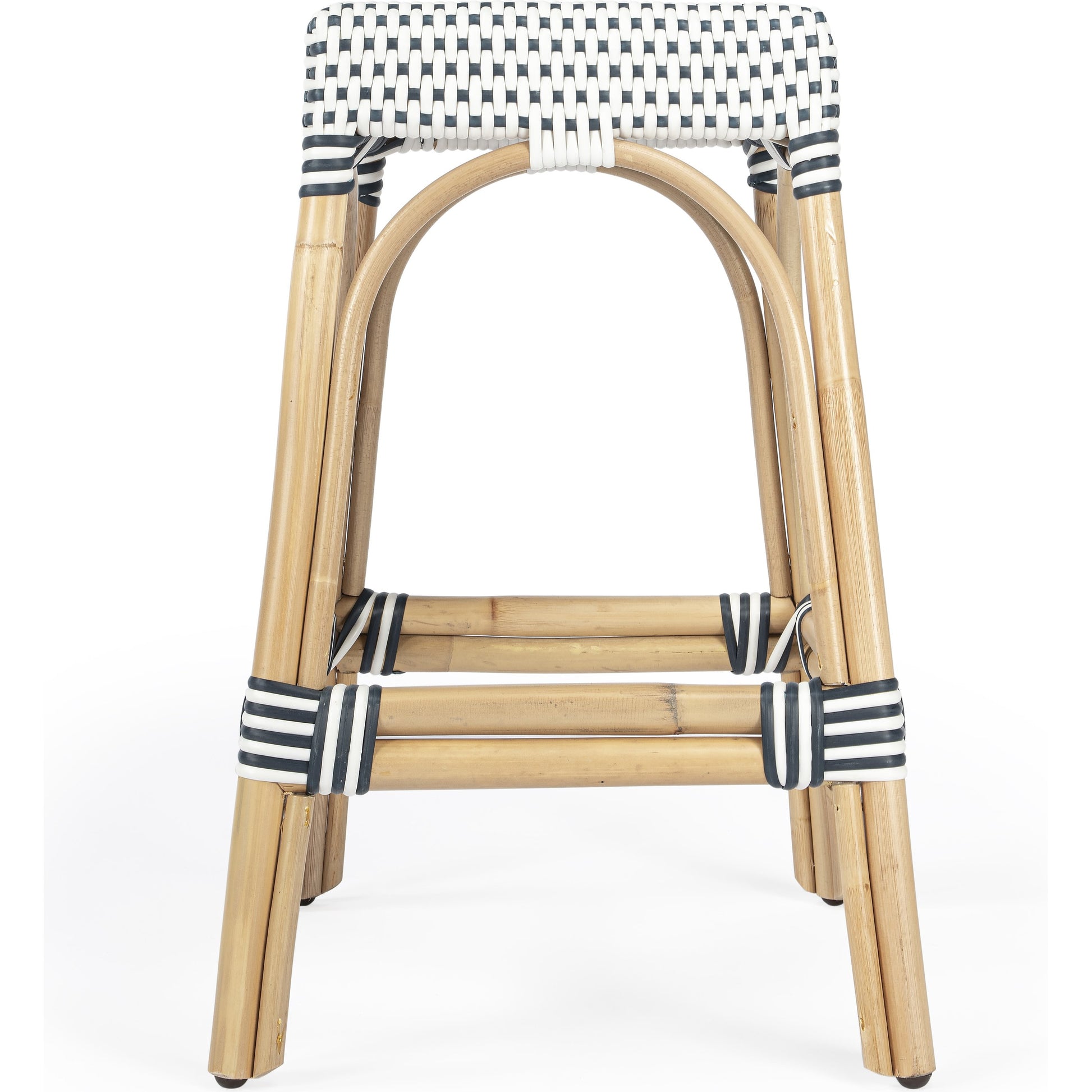Robias Counter Stool by Butler Specialty Company. Made from rattan, polyurethane synthetic rattan in a coastal style.