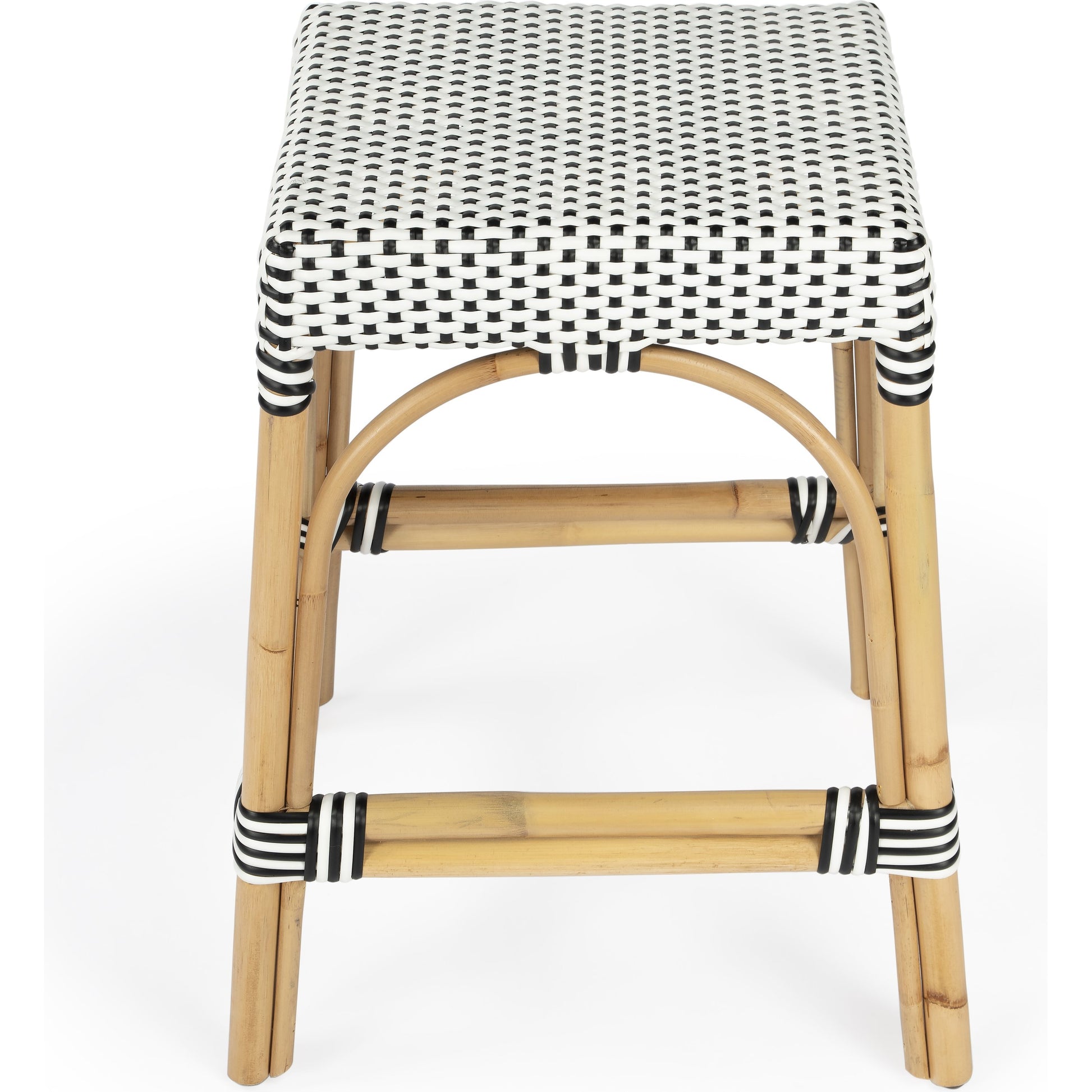 Robias Counter Stool by Butler Specialty Company. Made from rattan, polyurethane synthetic rattan in a coastal style.