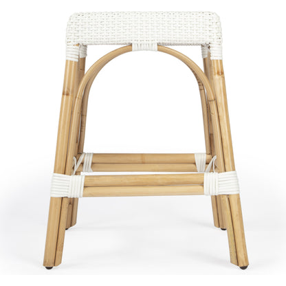 Robias Counter Stool by Butler Specialty Company. Made from rattan, polyurethane synthetic rattan in a coastal style.