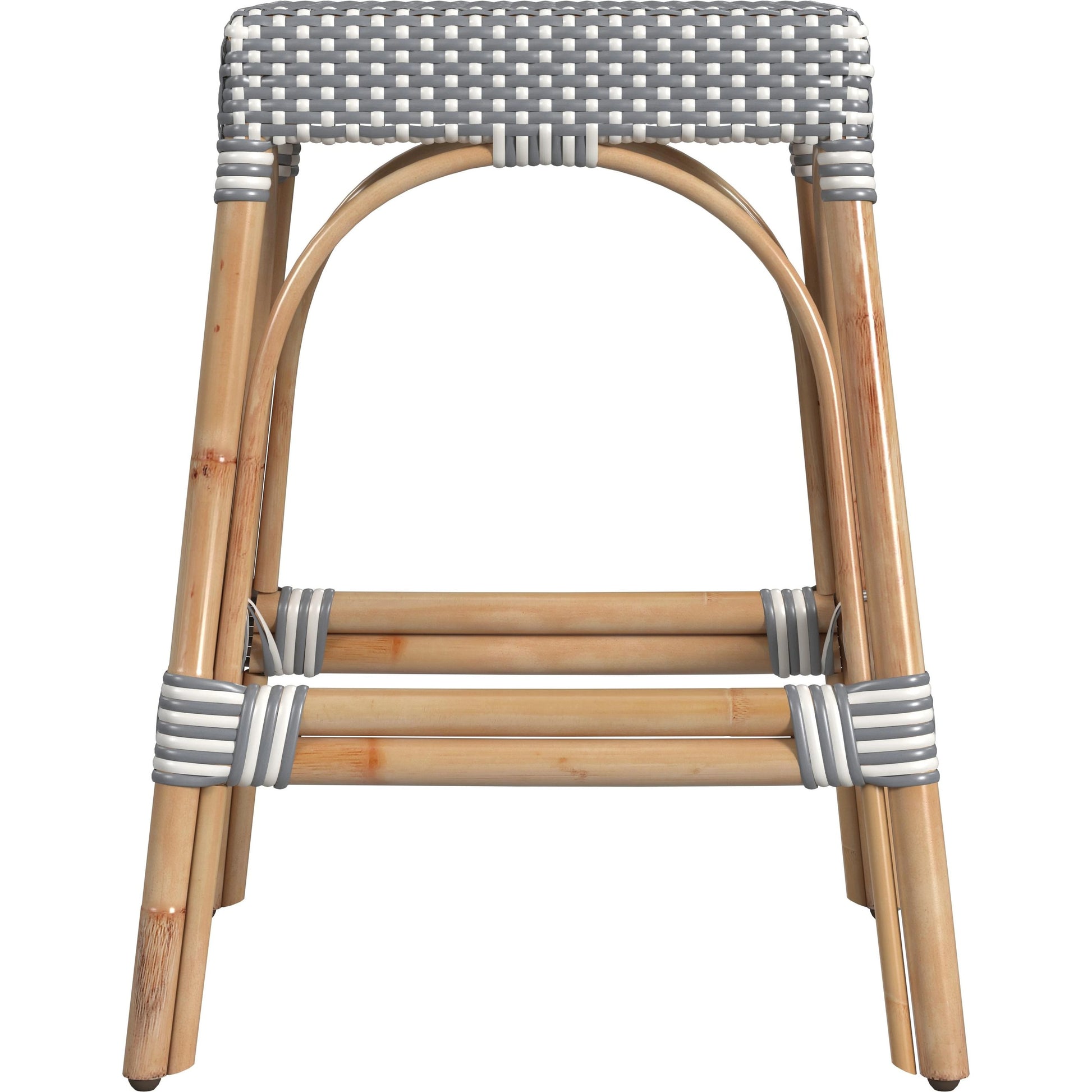 Robias Counter Stool by Butler Specialty Company. Made from rattan, polyurethane synthetic rattan in a coastal style.