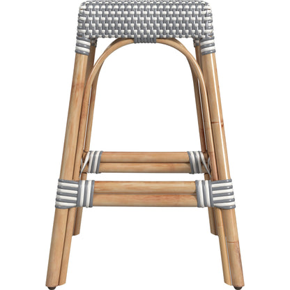Robias Counter Stool by Butler Specialty Company. Made from rattan, polyurethane synthetic rattan in a coastal style.
