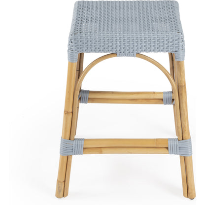 Robias Counter Stool by Butler Specialty Company. Made from rattan, polyurethane synthetic rattan in a coastal style.