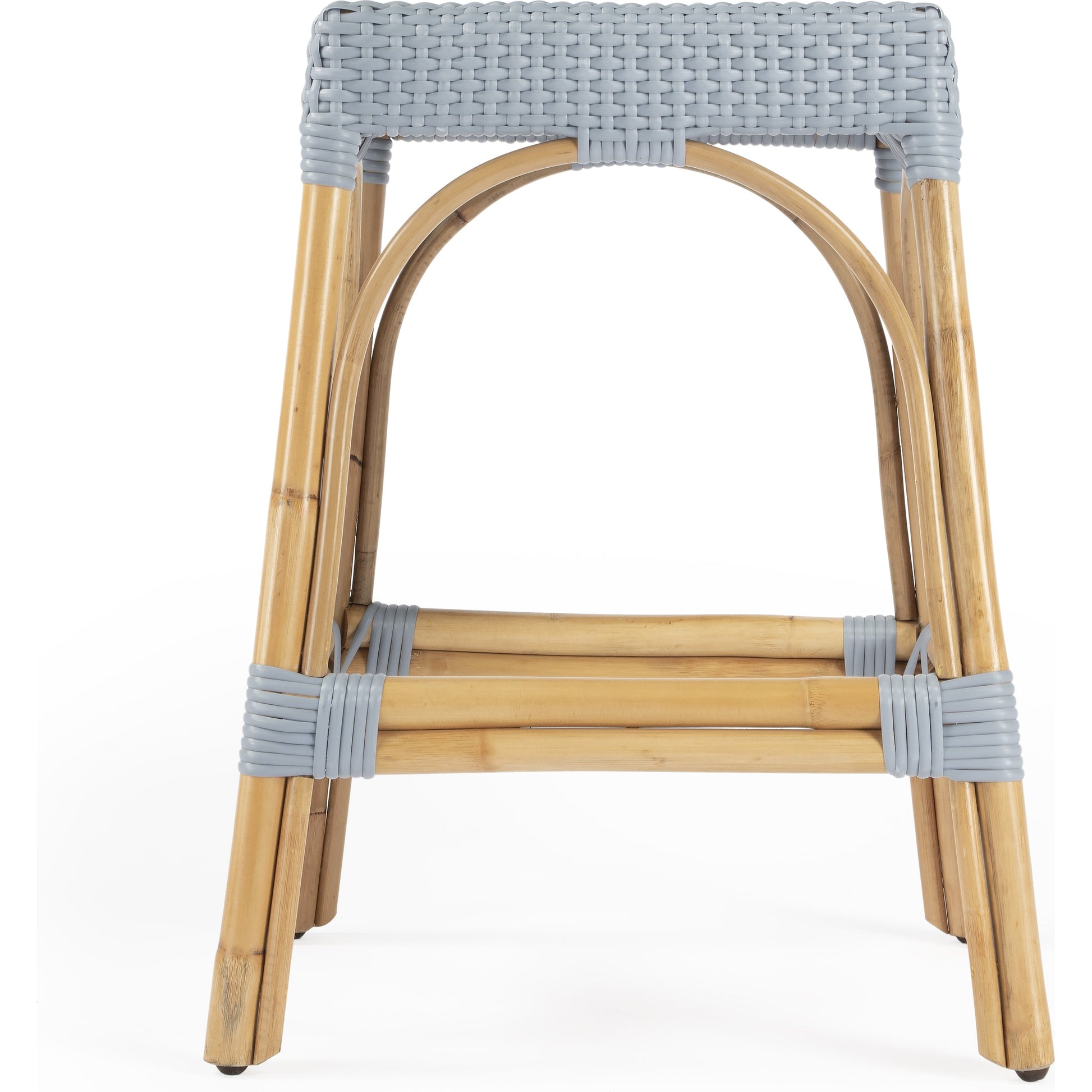 Robias Counter Stool by Butler Specialty Company. Made from rattan, polyurethane synthetic rattan in a coastal style.
