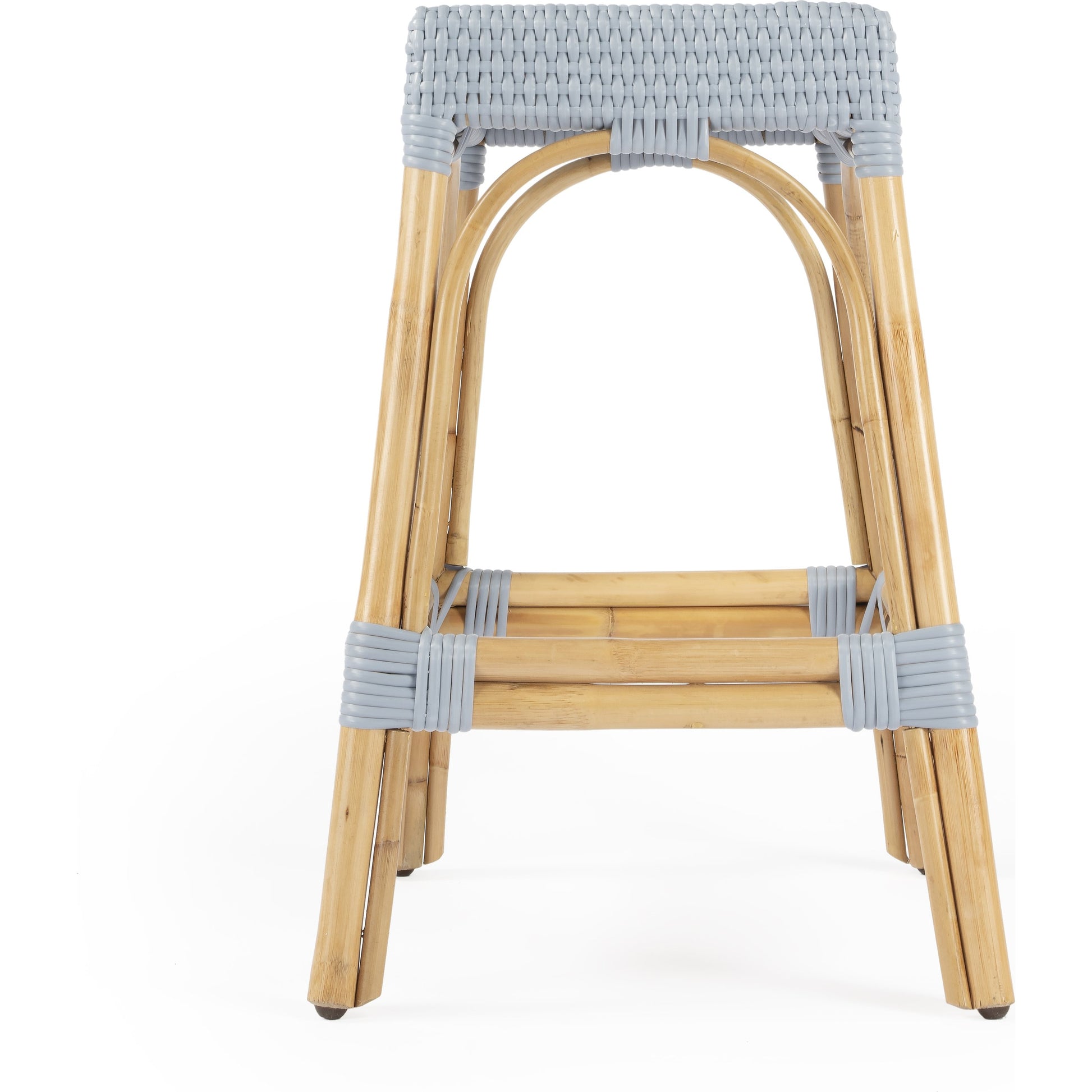 Robias Counter Stool by Butler Specialty Company. Made from rattan, polyurethane synthetic rattan in a coastal style.
