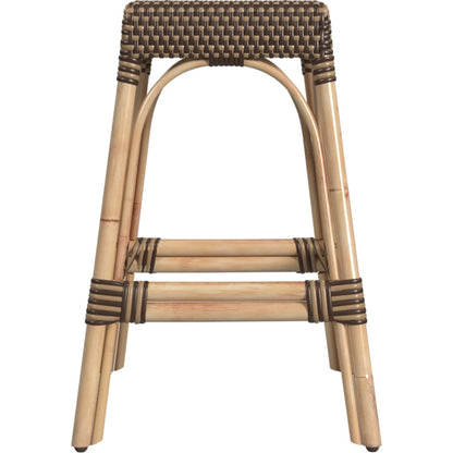 Robias Counter Stool by Butler Specialty Company. Made from rattan, polyurethane synthetic rattan in a coastal style.
