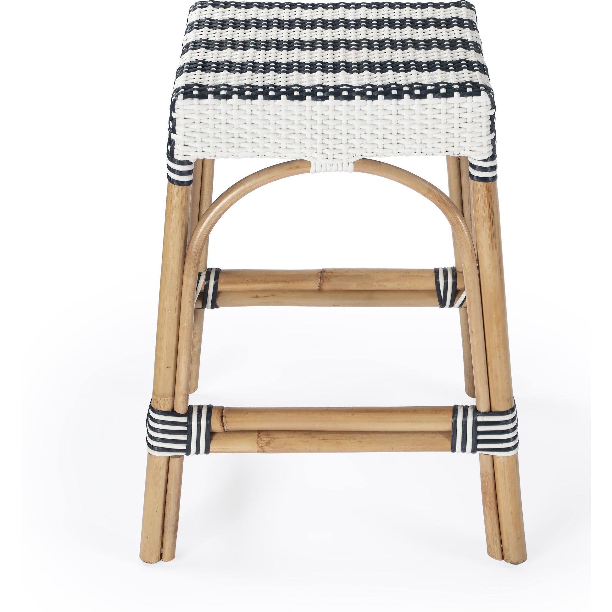 Robias Counter Stool by Butler Specialty Company. Made from rattan, polyurethane synthetic rattan in a coastal style.