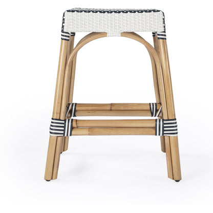 Robias Counter Stool by Butler Specialty Company. Made from rattan, polyurethane synthetic rattan in a coastal style.