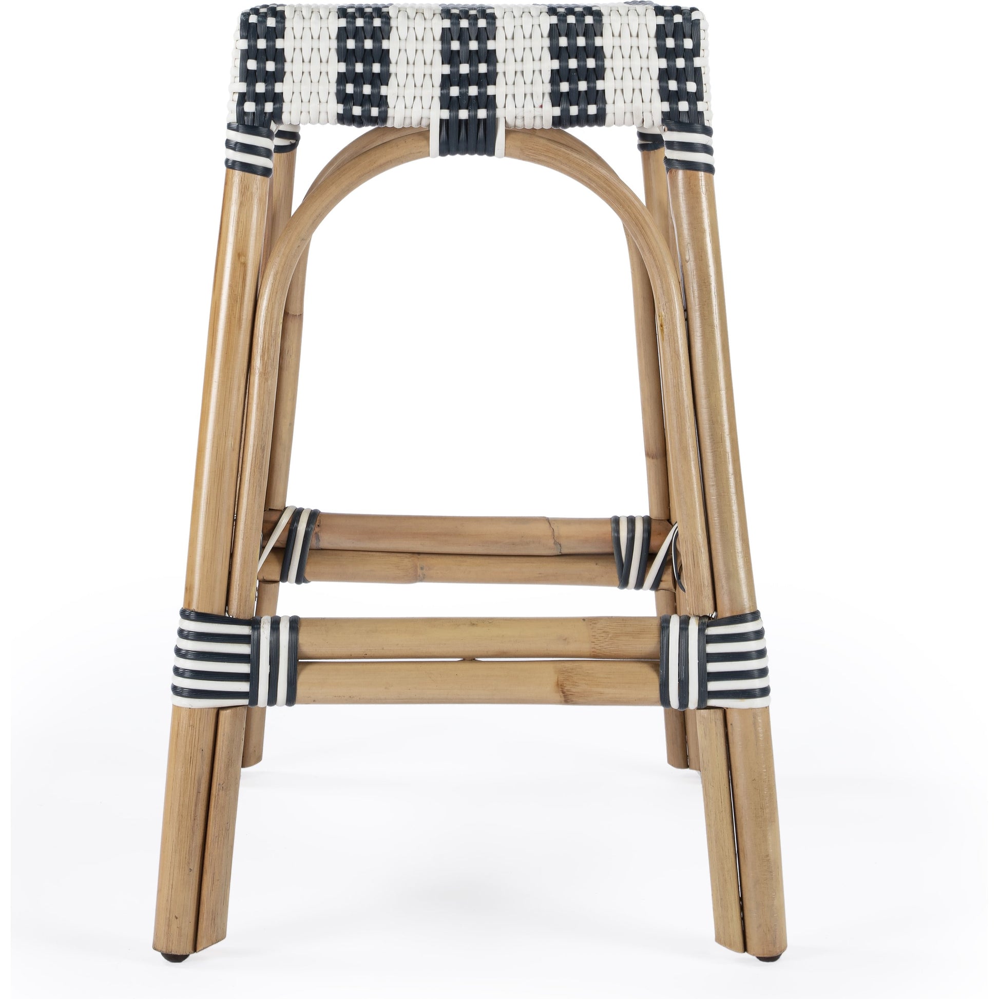 Robias Counter Stool by Butler Specialty Company. Made from rattan, polyurethane synthetic rattan in a coastal style.