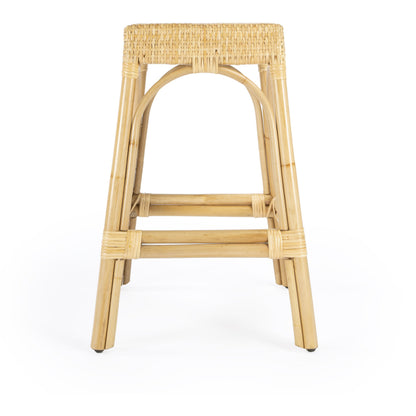 Robias Counter Stool by Butler Specialty Company. Made from rattan, polyurethane synthetic rattan in a coastal style.