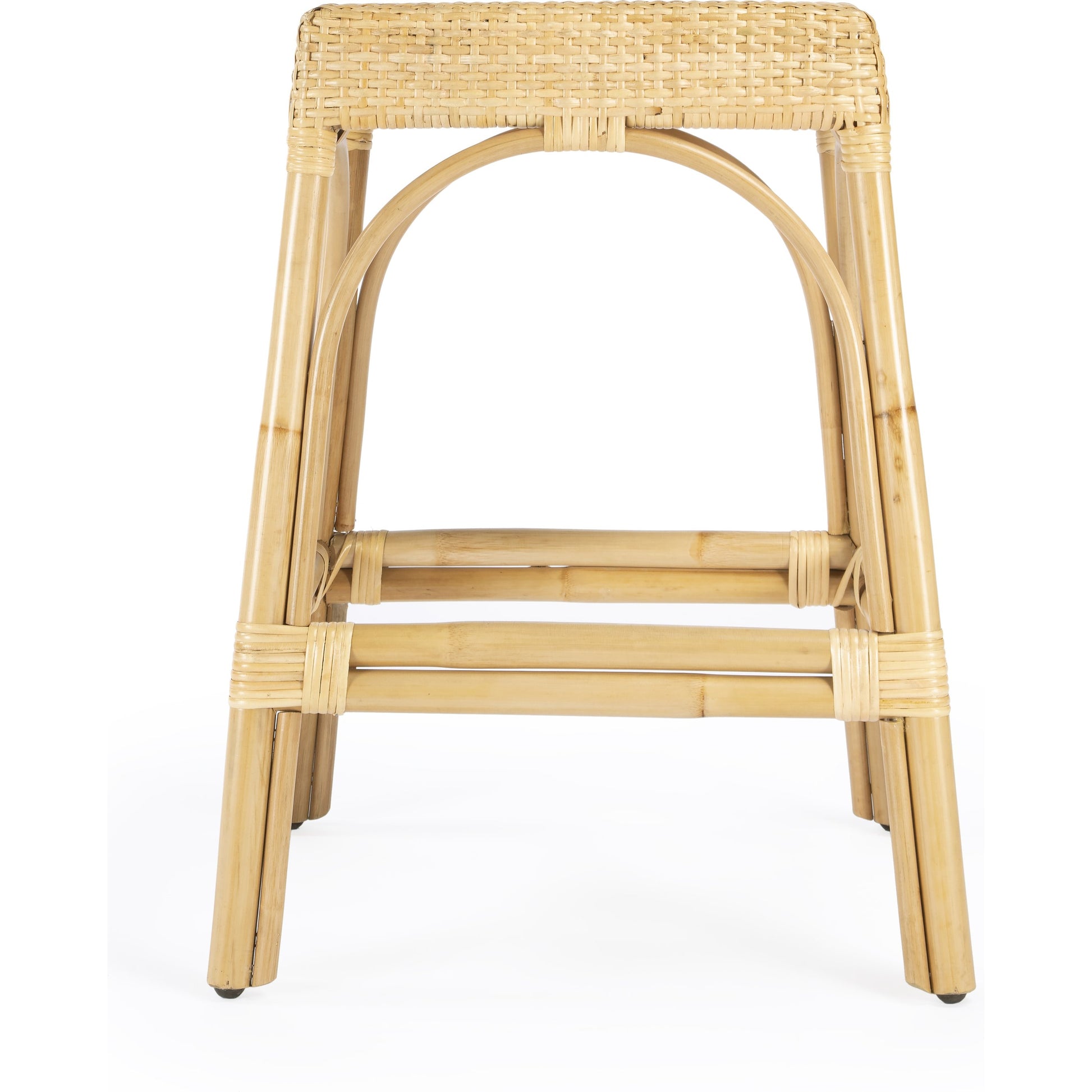 Robias Counter Stool by Butler Specialty Company. Made from rattan, polyurethane synthetic rattan in a coastal style.