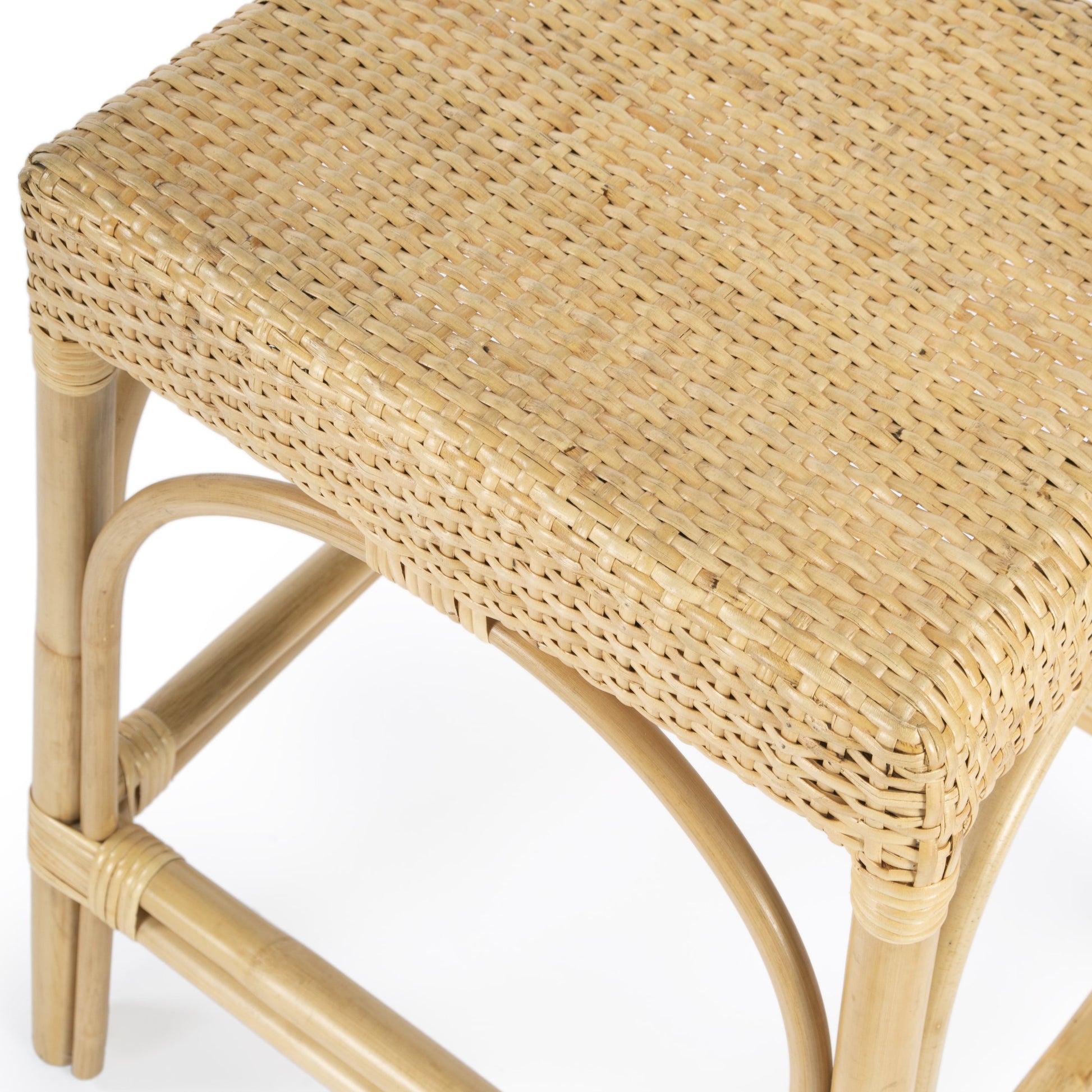 Robias Counter Stool by Butler Specialty Company. Made from rattan, polyurethane synthetic rattan in a coastal style.
