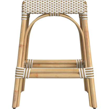 Robias Counter Stool by Butler Specialty Company. Made from rattan, polyurethane synthetic rattan in a coastal style.
