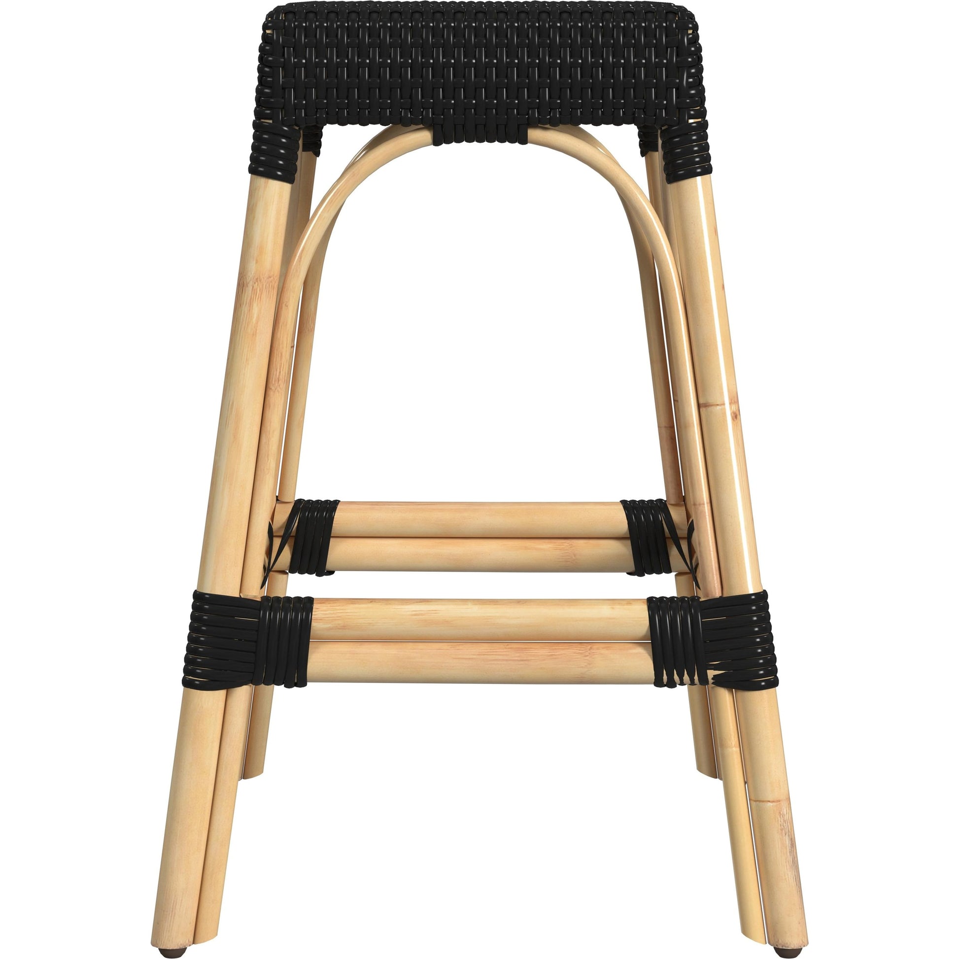 Robias Counter Stool by Butler Specialty Company. Made from rattan, polyurethane synthetic rattan in a coastal style.