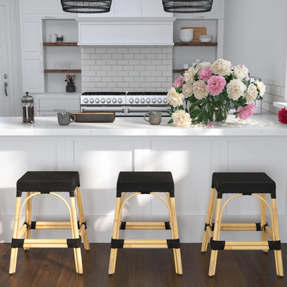 Robias Counter Stool by Butler Specialty Company. Made from rattan, polyurethane synthetic rattan in a coastal style.
