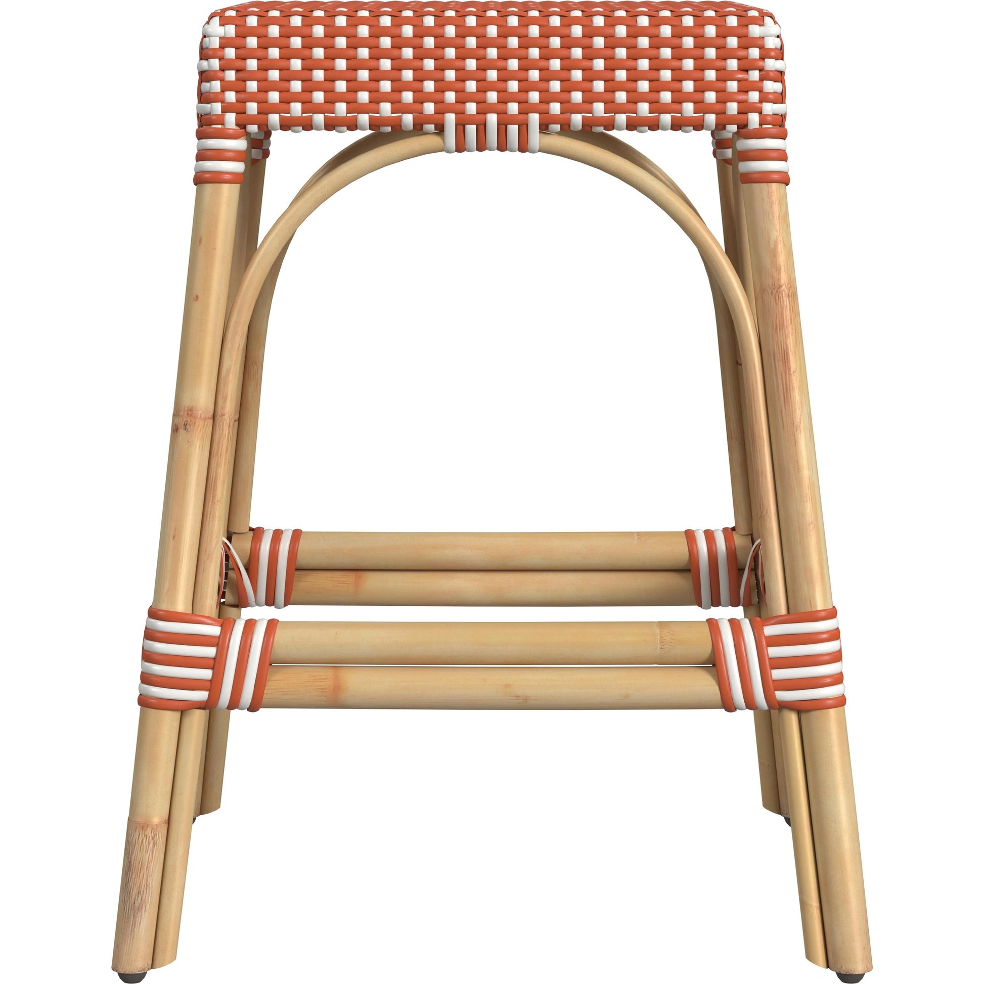 Robias Counter Stool by Butler Specialty Company. Made from rattan, polyurethane synthetic rattan in a coastal style.