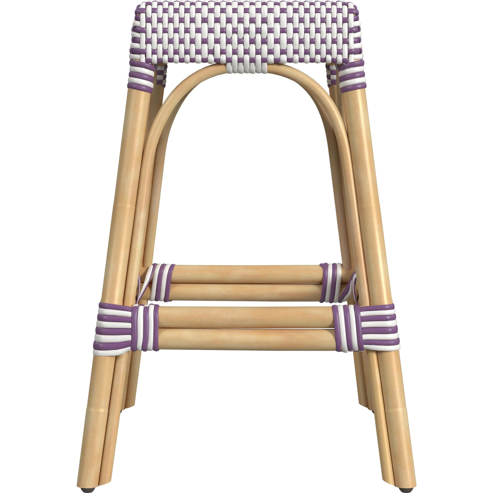 Robias Counter Stool by Butler Specialty Company. Made from rattan, polyurethane synthetic rattan in a coastal style.