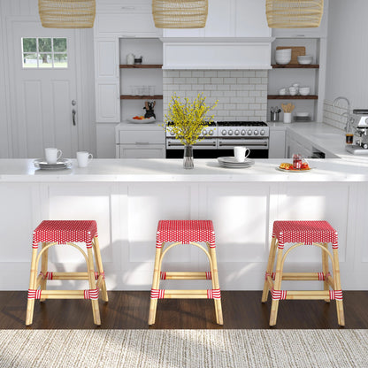 Robias Counter Stool by Butler Specialty Company. Made from rattan, polyurethane synthetic rattan in a coastal style.