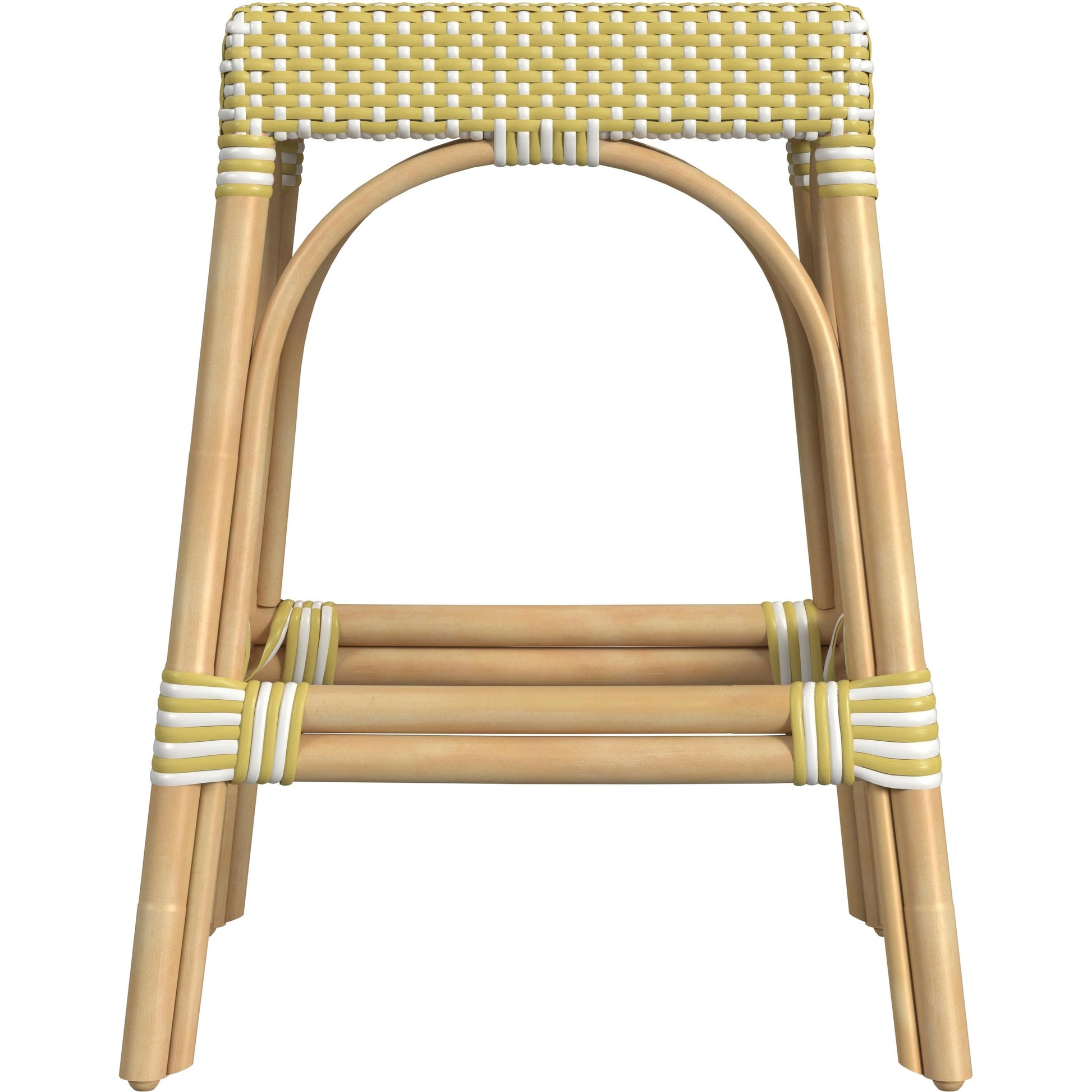 Robias Counter Stool by Butler Specialty Company. Made from rattan, polyurethane synthetic rattan in a coastal style.