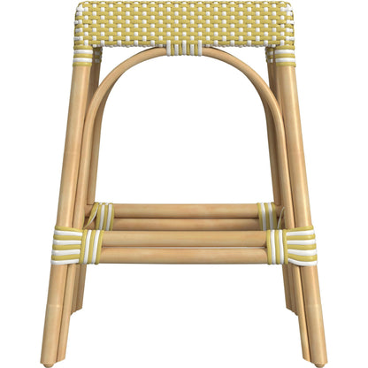 Robias Counter Stool by Butler Specialty Company. Made from rattan, polyurethane synthetic rattan in a coastal style.