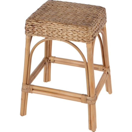 Robias Rectangular Rattan 24" Counter Stool by Butler Specialty Company in light brown. Made from unique in a cottage & farmhouse style.