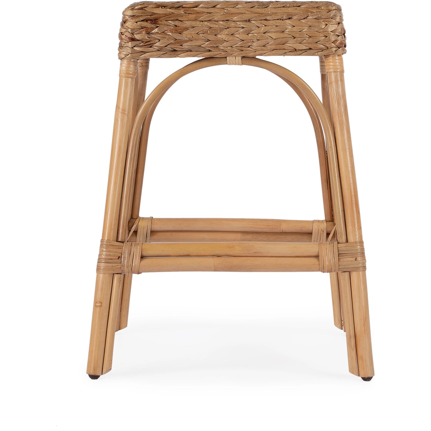 004 SI-2077726 | Additional Silo | Robias Rectangular Rattan 24" Counter Stool by Butler Specialty Company in light brown. Made from unique in a cottage & farmhouse style.