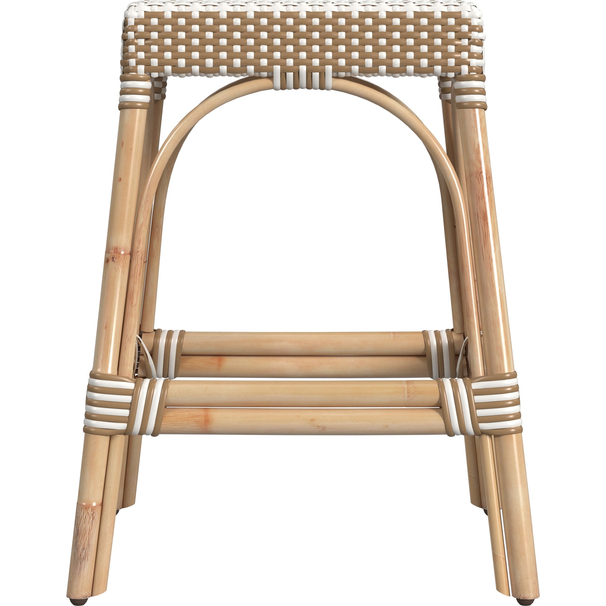 Robias Counter Stool by Butler Specialty Company. Made from rattan, polyurethane synthetic rattan in a coastal style.