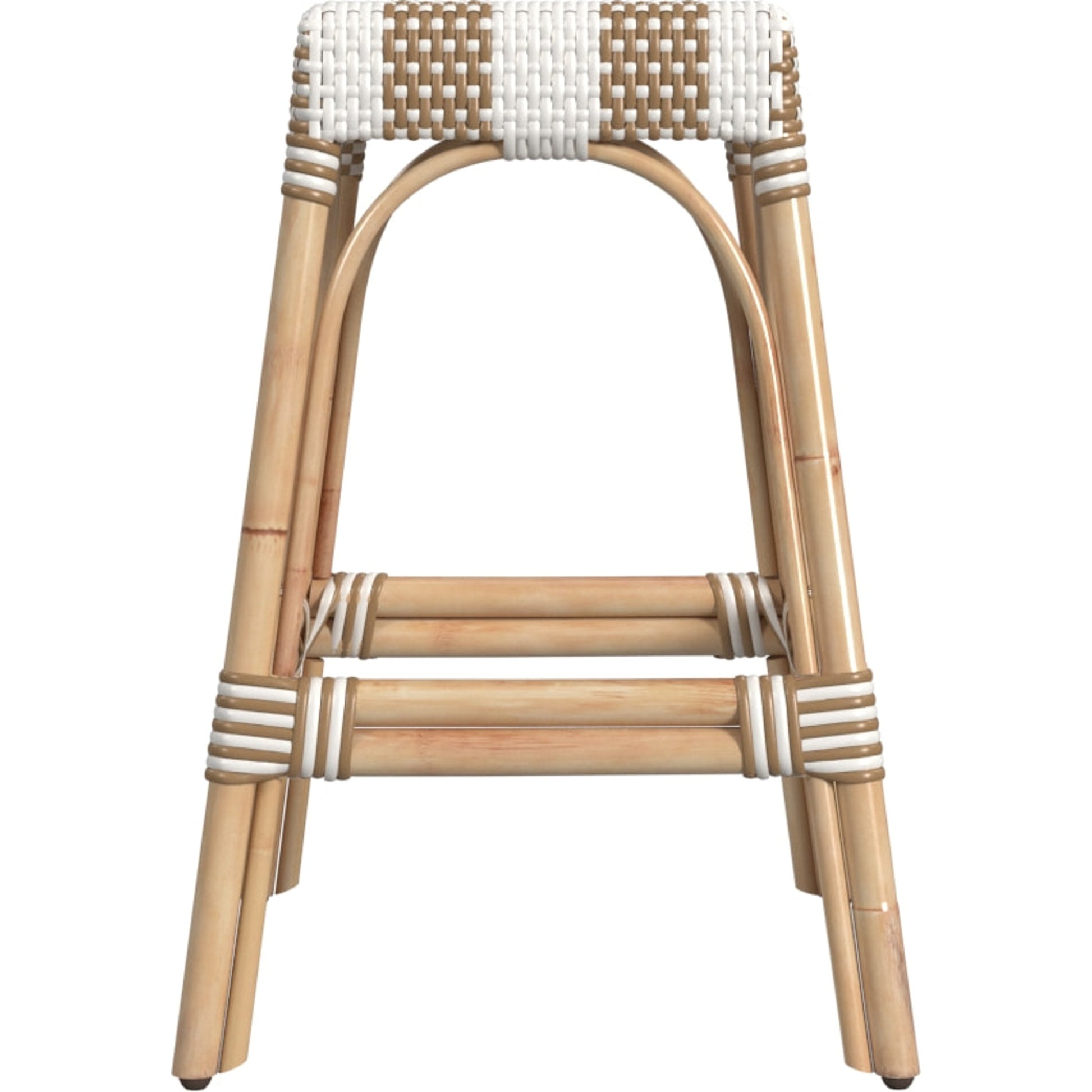 Robias Counter Stool by Butler Specialty Company. Made from rattan, polyurethane synthetic rattan in a coastal style.