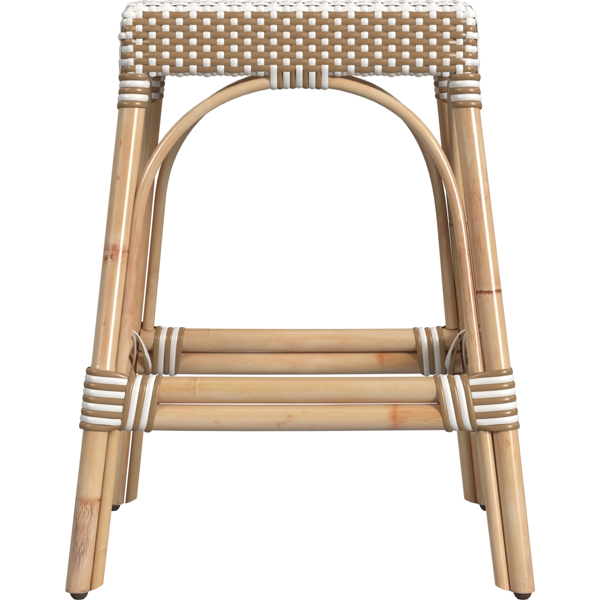 Robias Counter Stool by Butler Specialty Company. Made from rattan, polyurethane synthetic rattan in a coastal style.