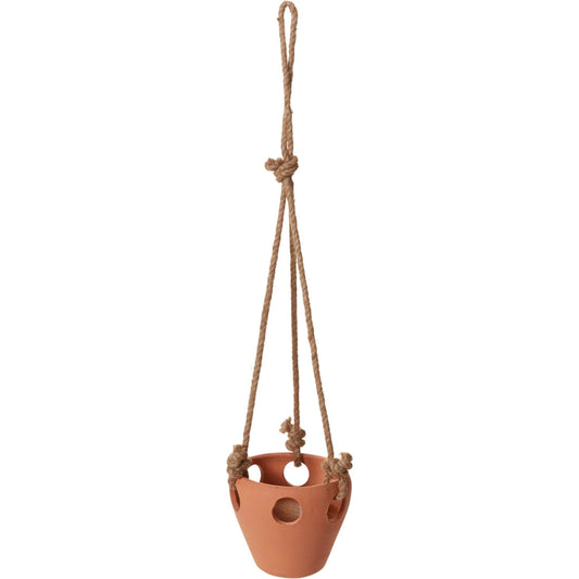 Serralles Hanging Pot by Accent Decor in terracotta. Made from ceramic in a cottage & farmhouse style.