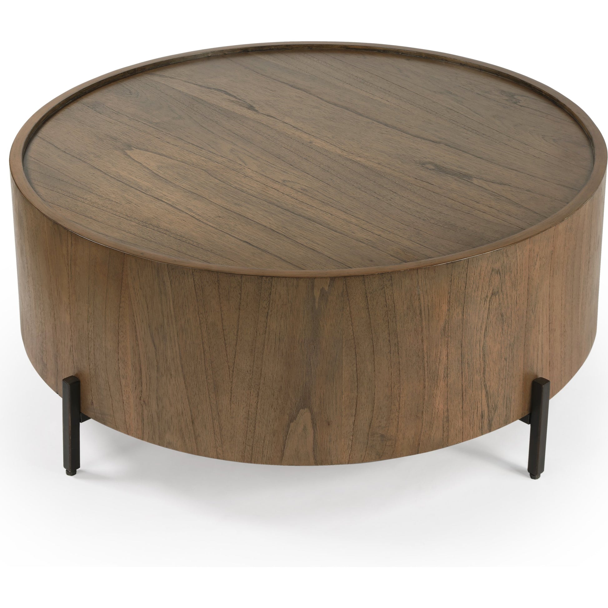 Tori Coffee Table by Butler Specialty Company in mindi and sandy shore. Made from mdf, mindi veneer, mahogany wood, metal legs in a modern style.