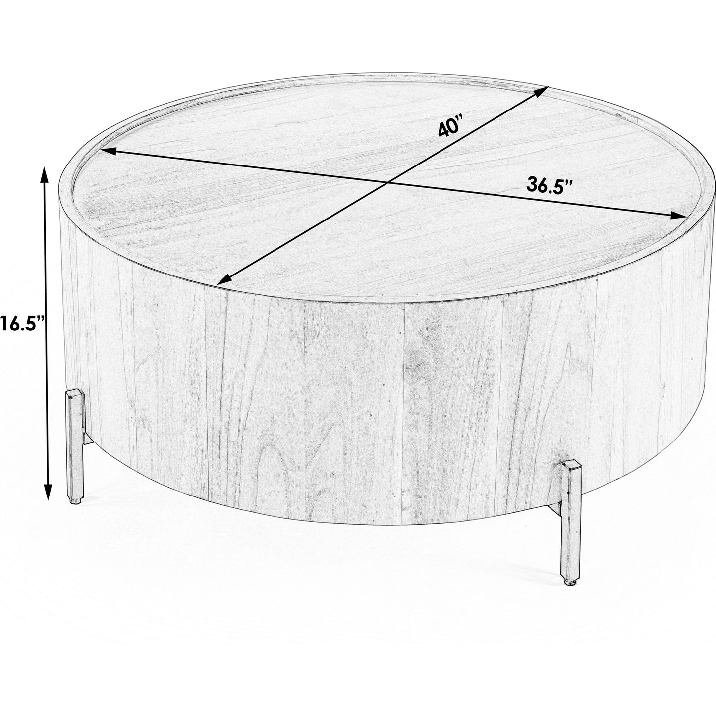 006 SR-910348 | Additional Silo | Tori Coffee Table by Butler Specialty Company in mindi and sandy shore. Made from mdf, mindi veneer, mahogany wood, metal legs in a modern style.