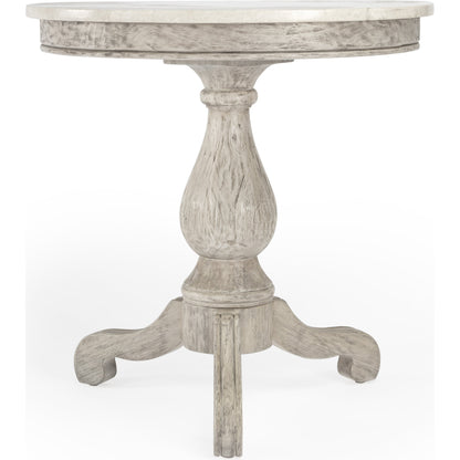 Danielle Accent Table by Butler Specialty Company. Made from marble, mahogany wood, plywood in a cottage & farmhouse style.