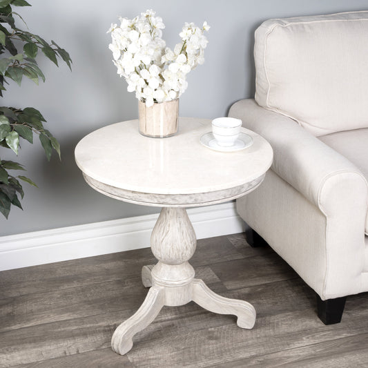Danielle Accent Table by Butler Specialty Company. Made from marble, mahogany wood, plywood in a cottage & farmhouse style.