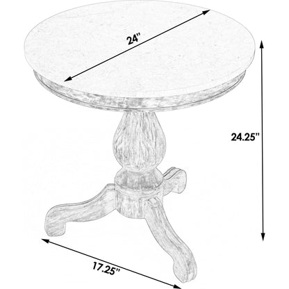 Danielle  Pedestal Side Table by Butler Specialty Company in black and washed black. Made from marble , mahogany wood, plywood in a modern style.