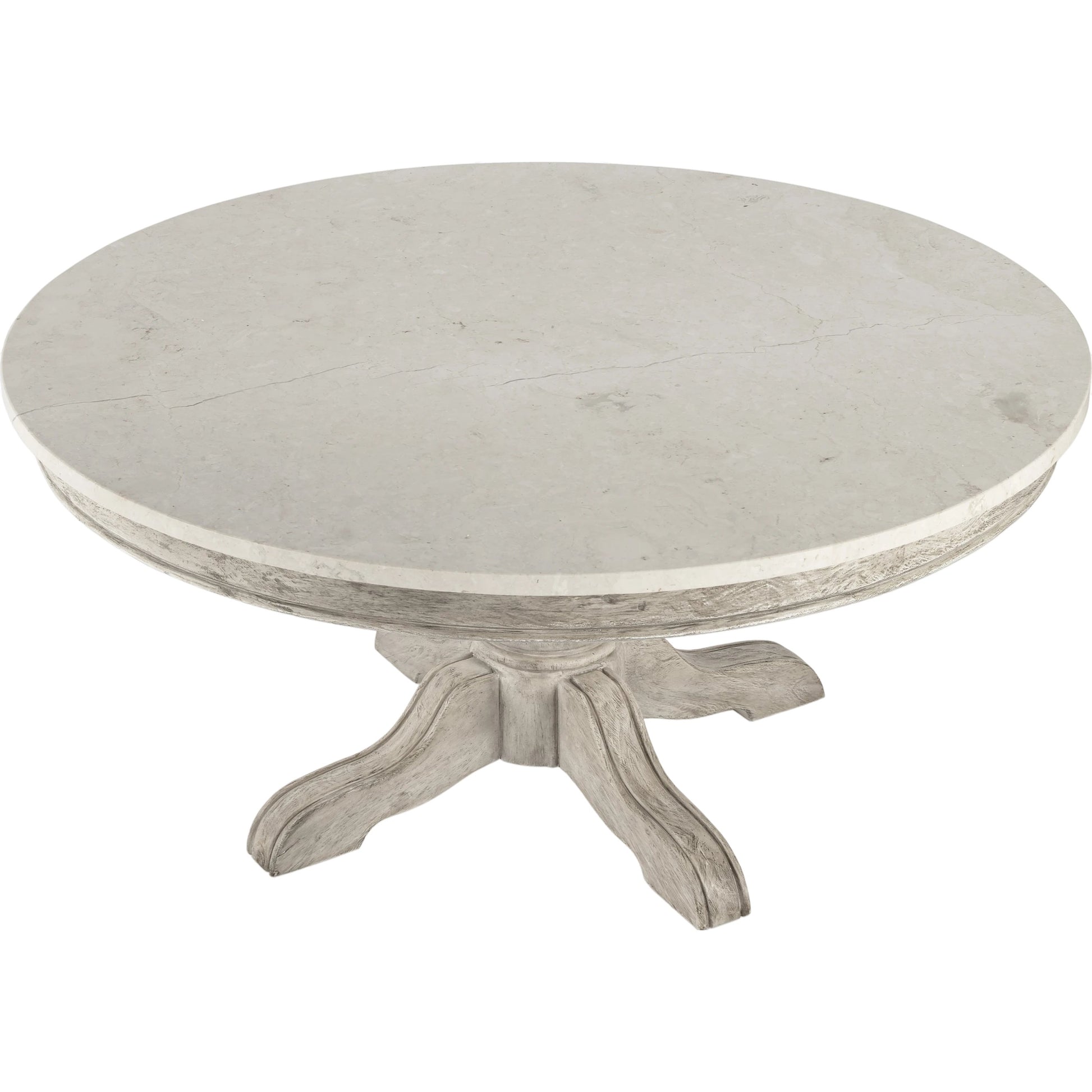 Danielle Round Coffee Table by Butler Specialty Company. Made from marble, mahogany wood, plywood in a cottage & farmhouse style.