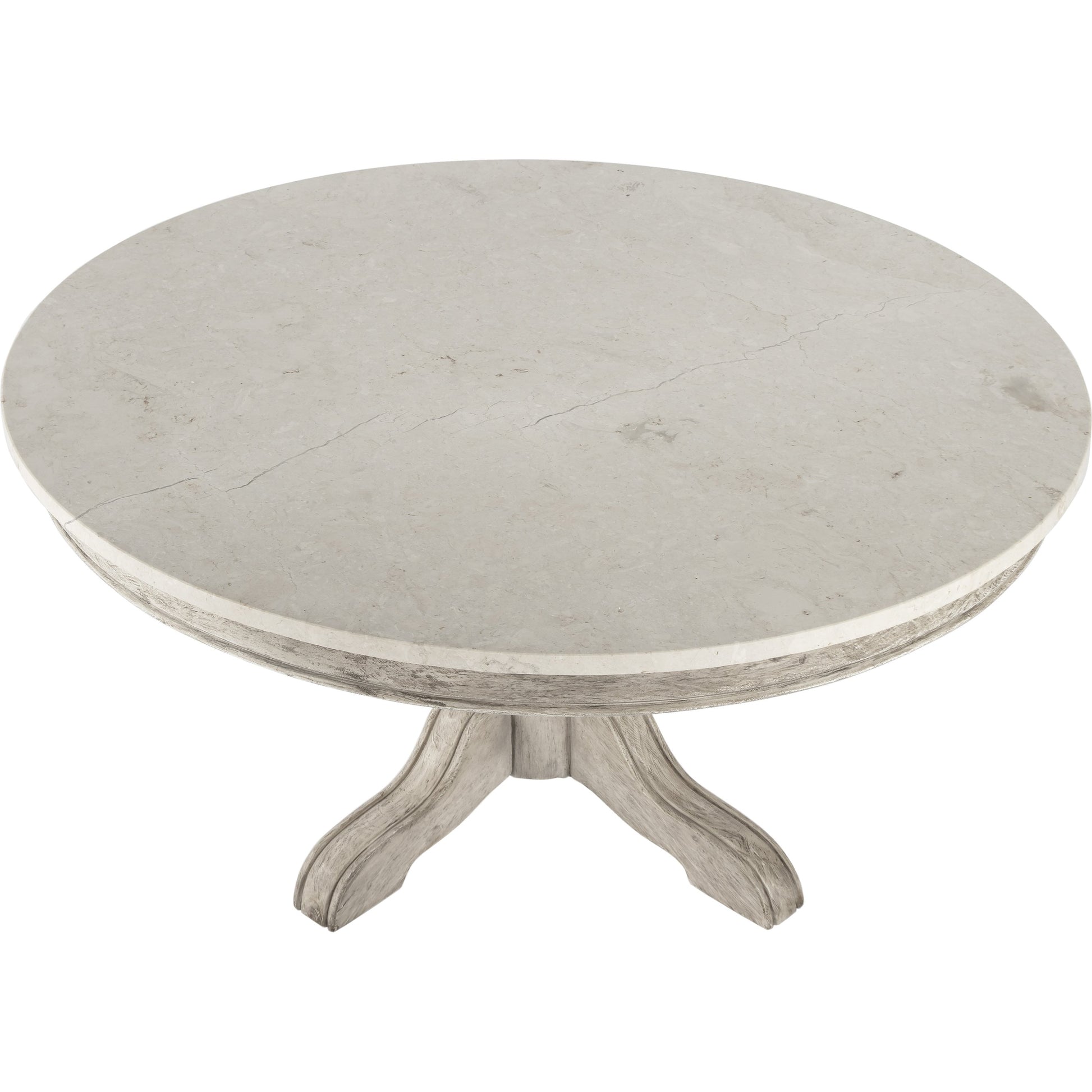 Danielle Round Coffee Table by Butler Specialty Company. Made from marble, mahogany wood, plywood in a cottage & farmhouse style.