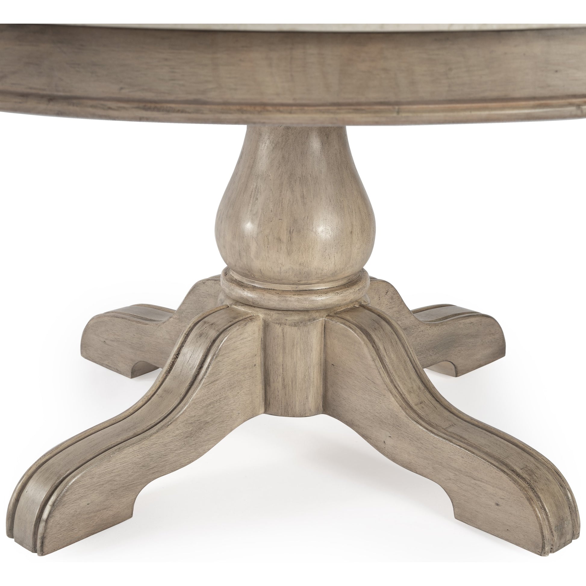 Danielle Round Coffee Table by Butler Specialty Company. Made from marble, mahogany wood, plywood in a cottage & farmhouse style.