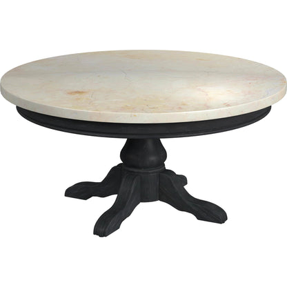 Danielle Round Coffee Table by Butler Specialty Company. Made from marble, mahogany wood, plywood in a cottage & farmhouse style.