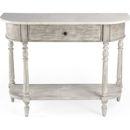 Danielle Console Table by Butler Specialty Company. Made from marble, mahogany wood mdf, mahogany veneer, plywood in a cottage & farmhouse style.