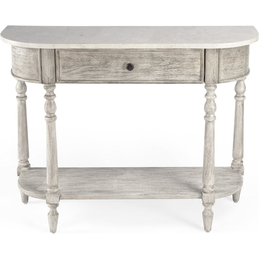 001 SR-910320 | Primary Silo | Danielle Console Table by Butler Specialty Company. Made from marble, mahogany wood mdf, mahogany veneer, plywood in a cottage & farmhouse style.