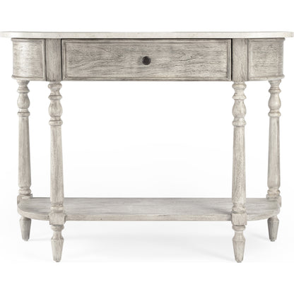 Danielle Console Table by Butler Specialty Company. Made from marble, mahogany wood mdf, mahogany veneer, plywood in a cottage & farmhouse style.
