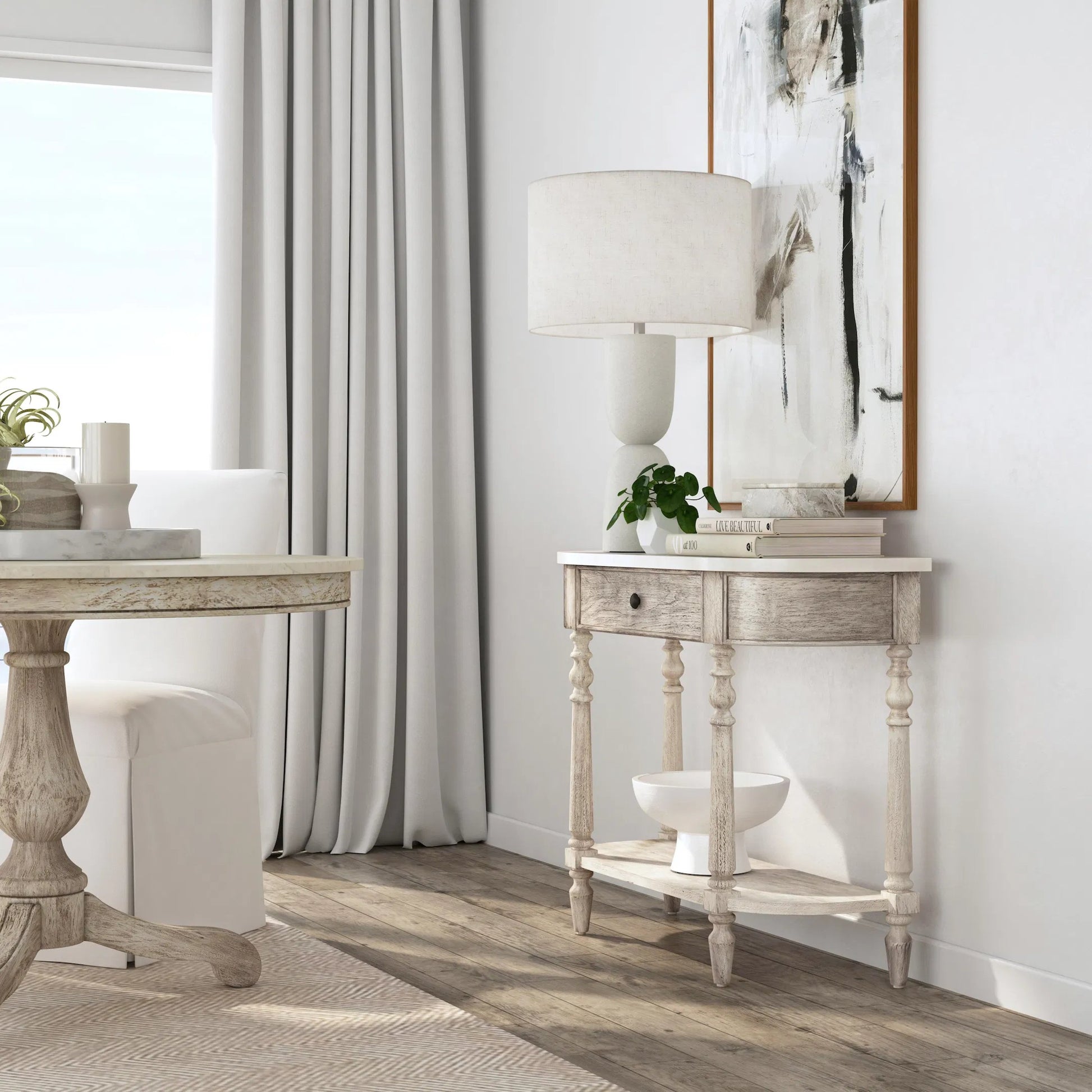 Danielle Console Table by Butler Specialty Company. Made from marble, mahogany wood mdf, mahogany veneer, plywood in a cottage & farmhouse style.