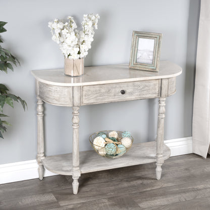 Danielle Console Table by Butler Specialty Company. Made from marble, mahogany wood mdf, mahogany veneer, plywood in a cottage & farmhouse style.