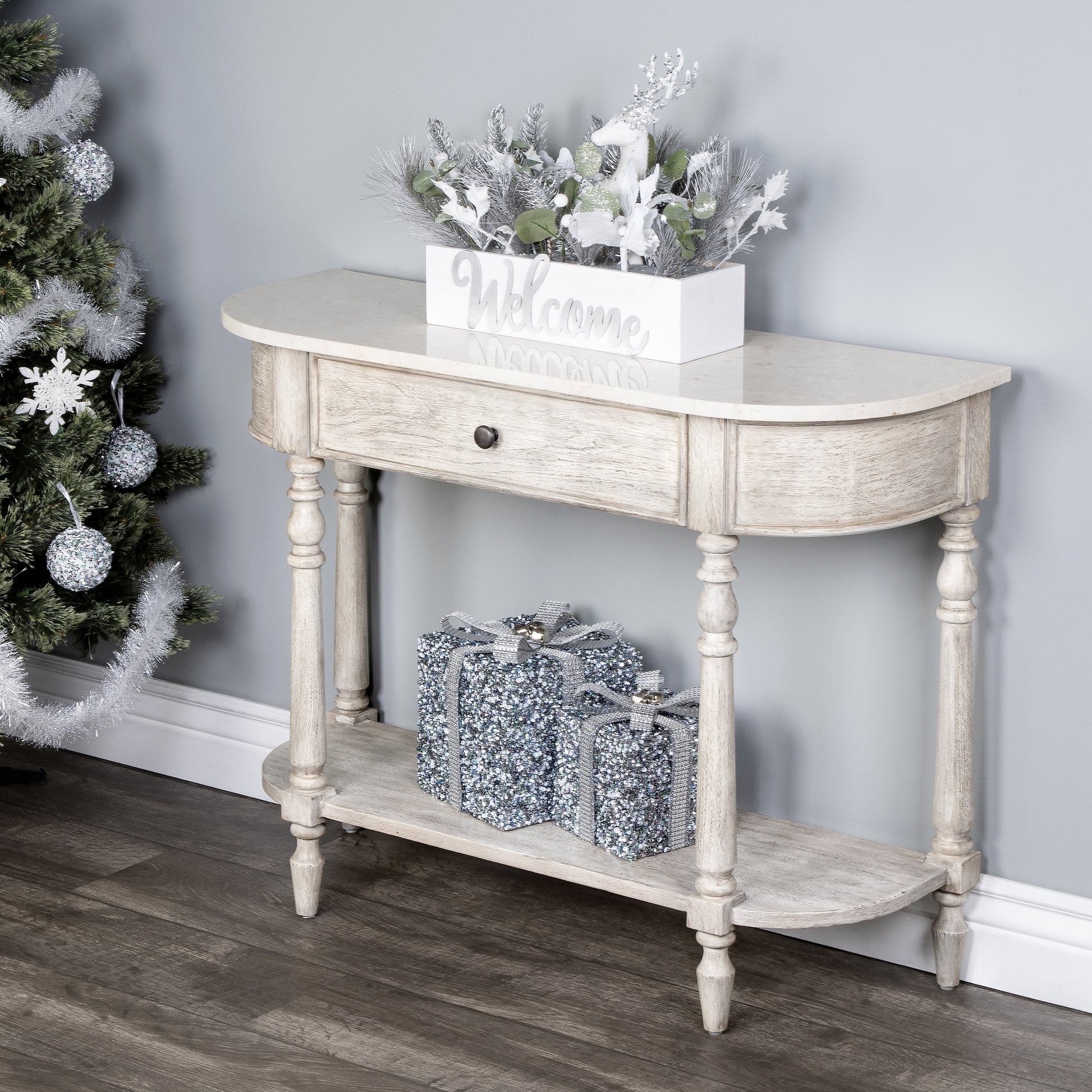 Danielle Console Table by Butler Specialty Company. Made from marble, mahogany wood mdf, mahogany veneer, plywood in a cottage & farmhouse style.