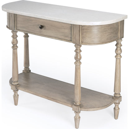 Danielle Console Table by Butler Specialty Company. Made from marble, mahogany wood mdf, mahogany veneer, plywood in a cottage & farmhouse style.
