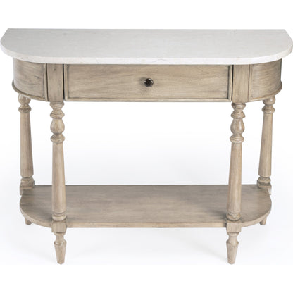Danielle Console Table by Butler Specialty Company. Made from marble, mahogany wood mdf, mahogany veneer, plywood in a cottage & farmhouse style.